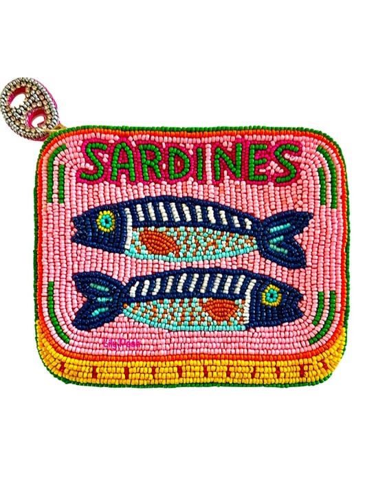 Lily Posh Handbags - Sardine Coin Purse, Sardines in Tin Can Coin Pouch, Tinned Fish